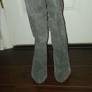 Womens over the knee suede boots